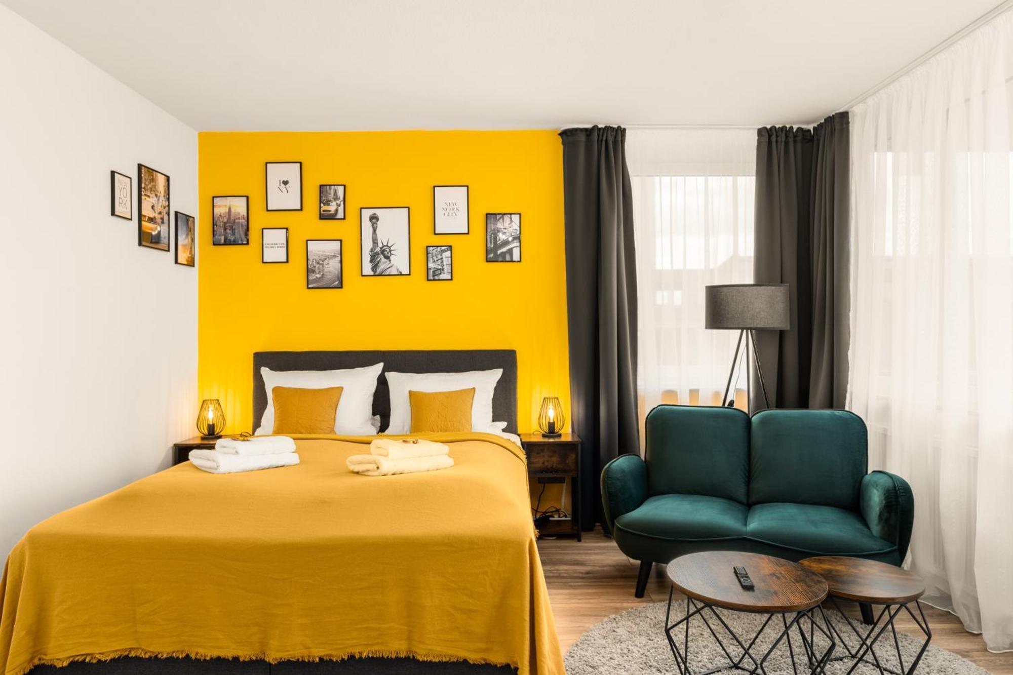 Free Living - City Design Apartments, Zentrum, Outlet, Balkon, Kueche Вольфсбург Екстер'єр фото
