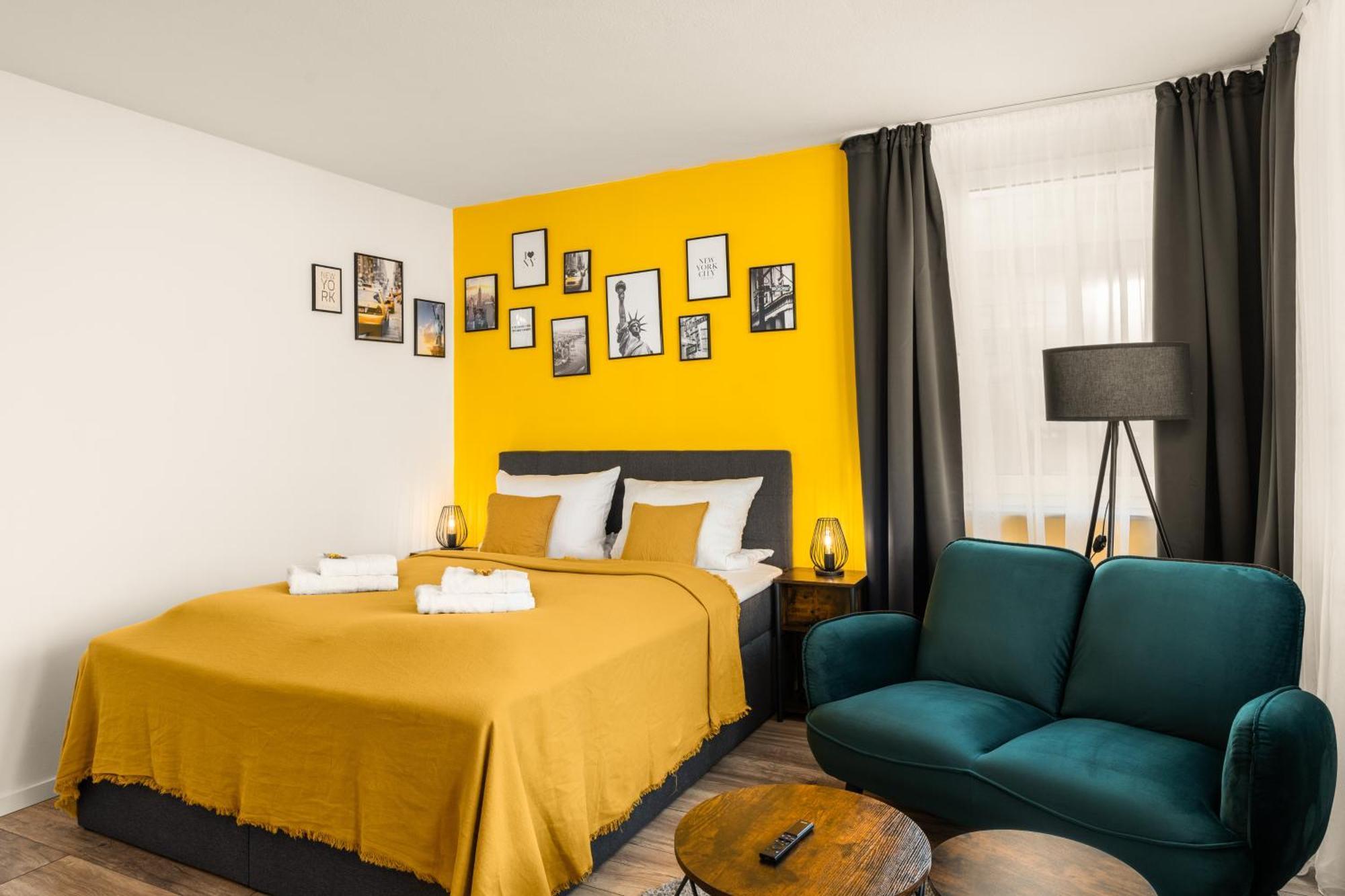 Free Living - City Design Apartments, Zentrum, Outlet, Balkon, Kueche Вольфсбург Екстер'єр фото